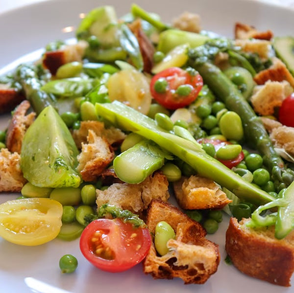 Niall McKenna's Panzanella Salad with Asparagus