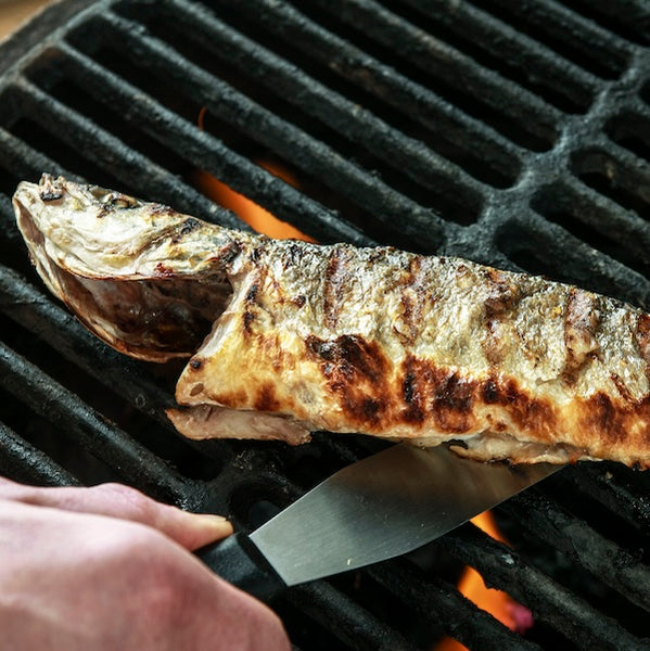 Niall McKenna’s BBQ seabass and three-minute ice cream
